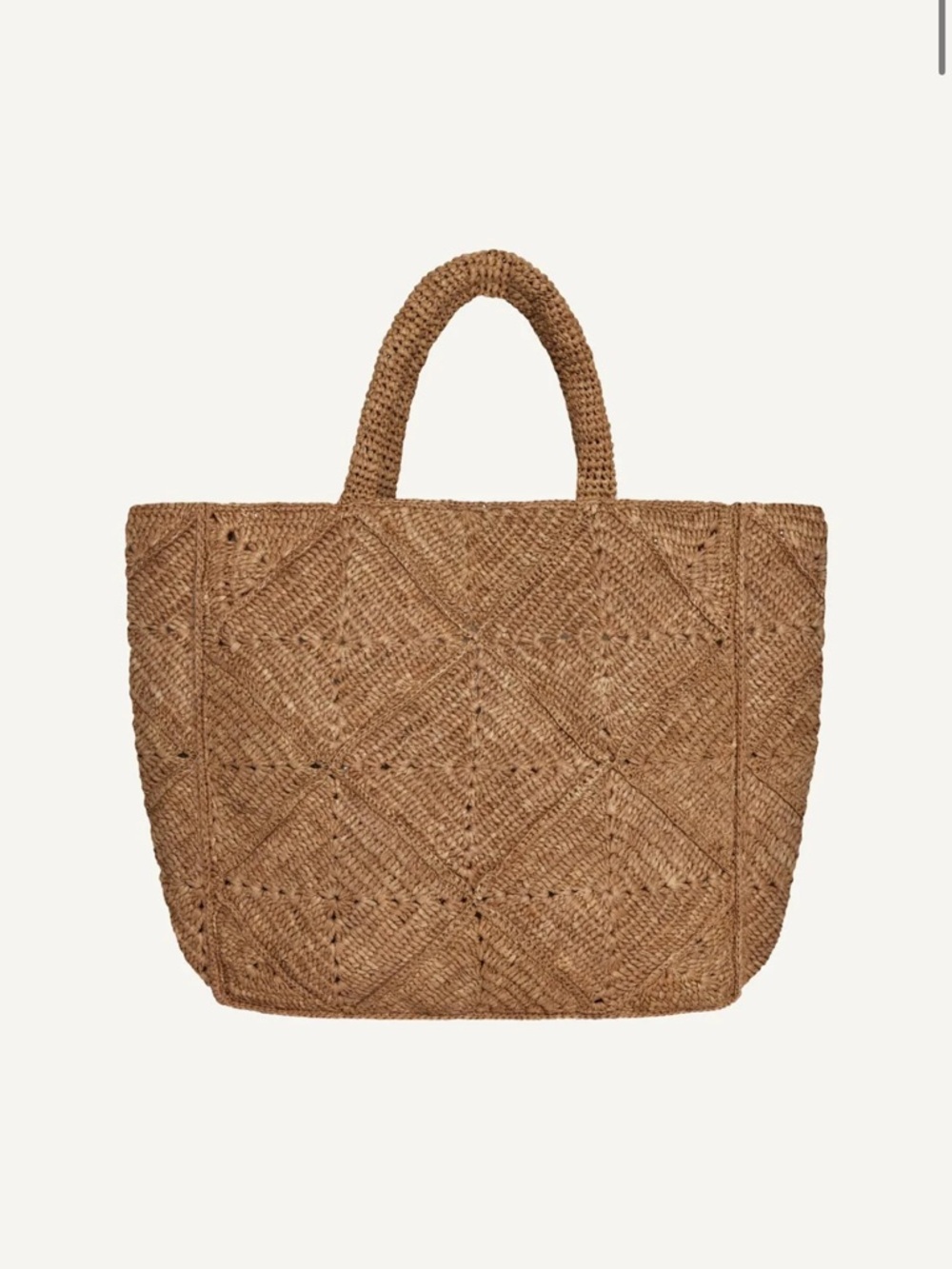 Vitamin A Cala Tote - Caramel Raffia